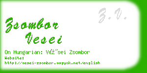 zsombor vesei business card